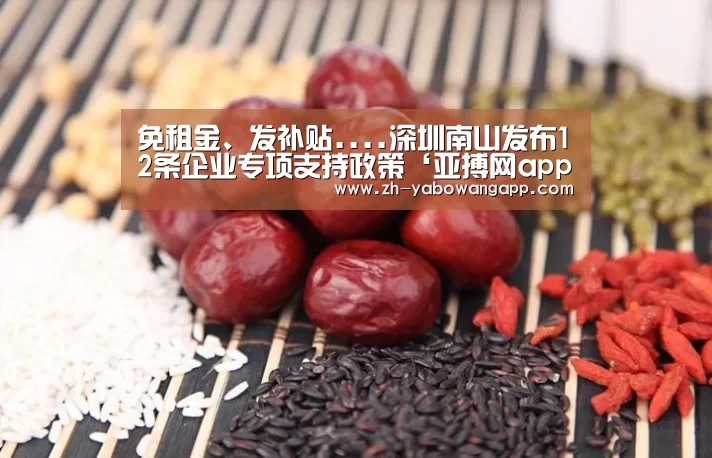 免租金、发补贴....深圳南山发布12条企业专项支持政策‘亚搏网app’(图1) 亚搏网app